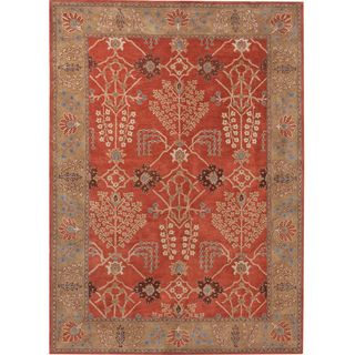 Hand Tufted Red/ Brown Wool Area Rug (2 X 3)