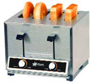 Star Manufacturing Toaster, Pop Up, 4 Slice, 1 Side Bagel, 1 Side Toast, 208/240 V