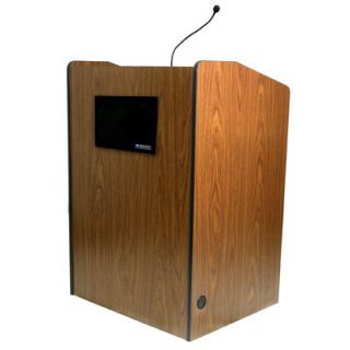 AmpliVox Sound Systems Multimedia Presentation Full Podium SN3235 Finish Wal