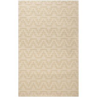 Isaac Mizrahi By Safavieh Aztec Stripe Beige/ Camel Wool Rug (8 X 10)