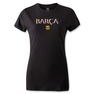 hidden Barcelona 3D Womens T Shirt (Black)
