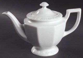 Rosenthal   Continental Maria White (12 Sided) Small Teapot & Lid, Fine China Di
