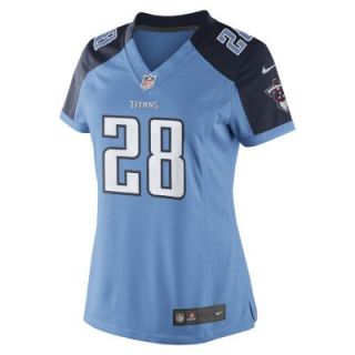 NFL Tennessee Titans (Chris Johnson) Womens Football Home Limited Jersey   Coas