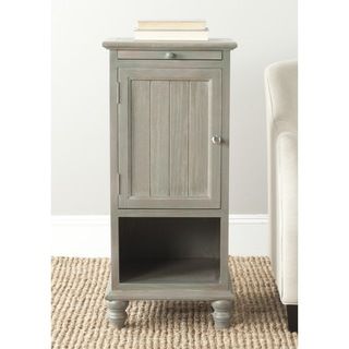 Jezabel Ash Grey End Table (Ash greyMaterials Elm woodDimensions 36 inches high x 16.1 inches wide x 14.2 inches deepThis product will ship to you in 1 box.Furniture arrives fully assembled )