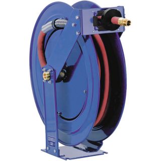 Coxreels Heavy Duty Spring Driven Fuel Hose Reel   Holds a 1 Inch x 35ft. Hose,