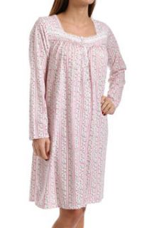 Eileen West 5014520 Vintage Bloom Long Sleeve Short Nightgown