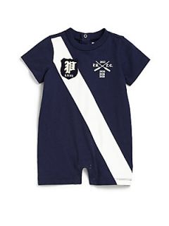 Ralph Lauren Infants Striped Shortall   Navy