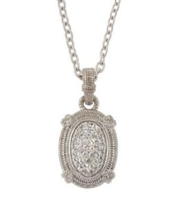 Pave Sapphire Pendant Necklace