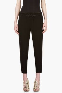 Helmut Lang Black Leather_waistband Relic Trousers