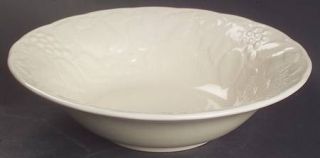 Nikko Woodbury Ivory Soup/Cereal Bowl, Fine China Dinnerware   All Ivory, Emboss
