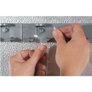 Aleco Energy Saving PVC Strip Doors with MaxBullet Hardware   8Ft. x 10Ft.,
