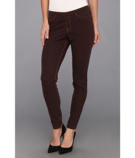 HUE Soft Skinny Jeans Legging Womens Casual Pants (Brown)