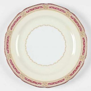 Noritake Van Gogh Dinner Plate, Fine China Dinnerware   Maroon & Tan Border, Sca