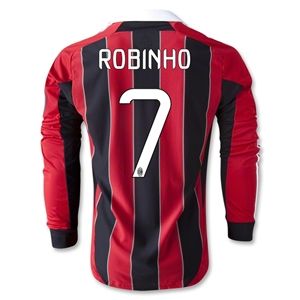 adidas AC Milan 12/13 ROBINHO LS UCL Home Soccer Jersey