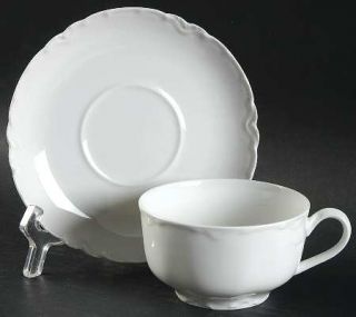 Haviland Ranson  Flat Cup & Saucer Set, Fine China Dinnerware   H&Co,Schleiger 1