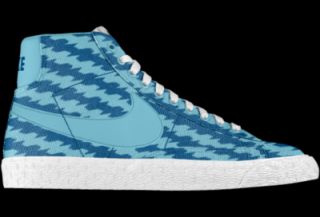 Nike Blazer Mid iD Custom Kids Shoes (3.5y 6y)   Blue