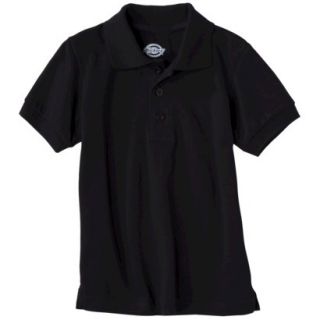 Dickies Boys School Uniform Short Sleeve Pique Polo   Black 7
