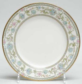 Noritake Miyoshi Bread & Butter Plate, Fine China Dinnerware   Ivory China,Blue,