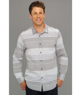 Marc Ecko Cut & Sew Horizon Shirt Mens Long Sleeve Button Up (Black)