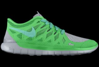 Nike Free 5.0 iD Custom Kids Running Shoes (3.5y 6y)   Green