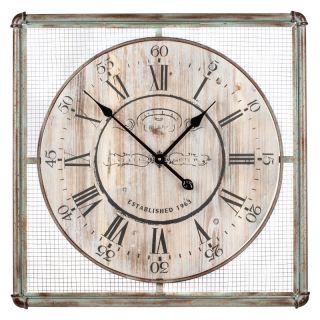 Cooper Classics Inc Bartow Clock   26 in. sq. Multicolor   40348
