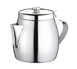 Browne Foodservice Stackable Teapot, 12 oz, Stainless Steel