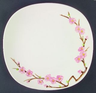 Metlox   Poppytrail   Vernon Peach Blossom 12 Chop Plate/Round Platter, Fine Ch
