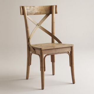 Light Walnut Finish French Bistro Side Chairs, Set of 2   World Market