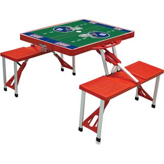 New York Giants Picnic Table Sport New York Giants Red   Picnic Time