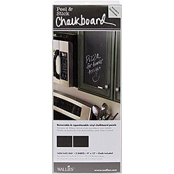 Wallies Peel And Stick Slate Grey Chalkboard Panels (pack Of 2)