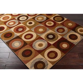 Hand carved Artistic Weavers Multicolored Geometric Contemporary Magic Rug (53 X 73)