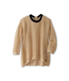 Armani Junior Gold Knit Sweater Girls Sweater (Black)