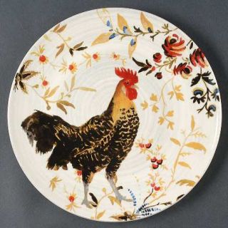 Williams Sonoma Rooster Francais Salad Plate, Fine China Dinnerware   Rooster An