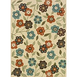 Ivory/brown Outdoor Area Rug (25 X 45)