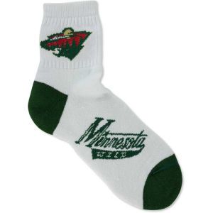 Minnesota Wild For Bare Feet Ankle White 501 Sock