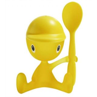 Alessi Cico Egg Cup with Salt Castor by Stefano Giovannoni ASG23 Color Yellow