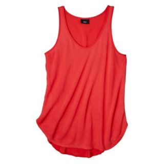 Mossimo Womens Knit Layering Tank   Red XL