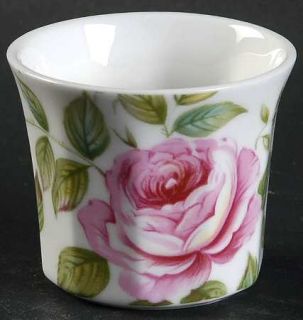 Rosina Queens Cottage Rose Single Egg Cup, Fine China Dinnerware   Pink Roses