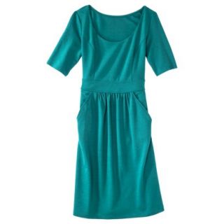 Merona Womens Ponte Elbow Sleeve Dress w/Pockets   Monterey Bay   M