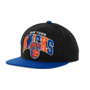 New York Knicks Mitchell and Ness NBA Hardwood Classics Tri Pop Snapback Cap