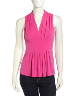 Empire Knit Pleated Top, Orchid