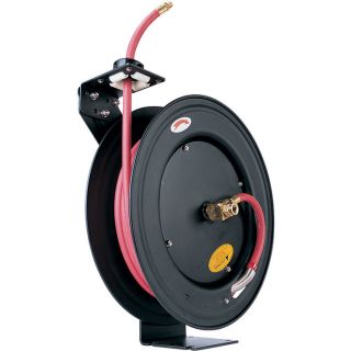 ReelWorks Air Hose Reel With Hose   3/8 Inch x 50ft. Hose, Max. 300 PSI