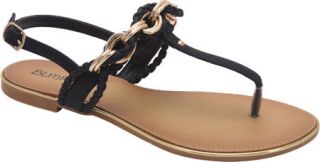 Womens L & C Rincon 05   Black Thong Sandals