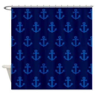  Navy Anchors Shower Curtain  Use code FREECART at Checkout
