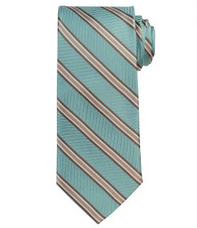 Signature Herringbone Tan Stripe Long Tie JoS. A. Bank