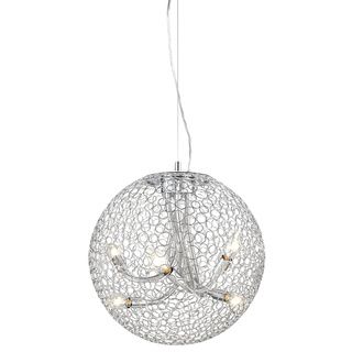 Z lite 6 light Pendant (SteelDimensions 20 inches high x 18 inches wide x 18 inches deepThis fixture does need to be hard wired. Professional installation is recommended.)