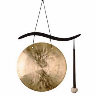 Woodstock 17.5 Inch Hanging Gong Multicolor   WCBHG