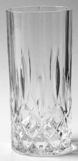 Royal Crystal Rock Opera Highball Glass   Cut Verticals,Criss Crosses