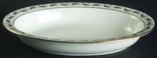 Wedgwood Stardust 10 Oval Vegetable Bowl, Fine China Dinnerware   Dots & Blue F