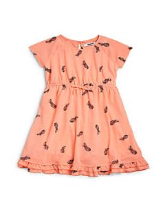 DKNY Infants Pineapple Dress   Neon Orange